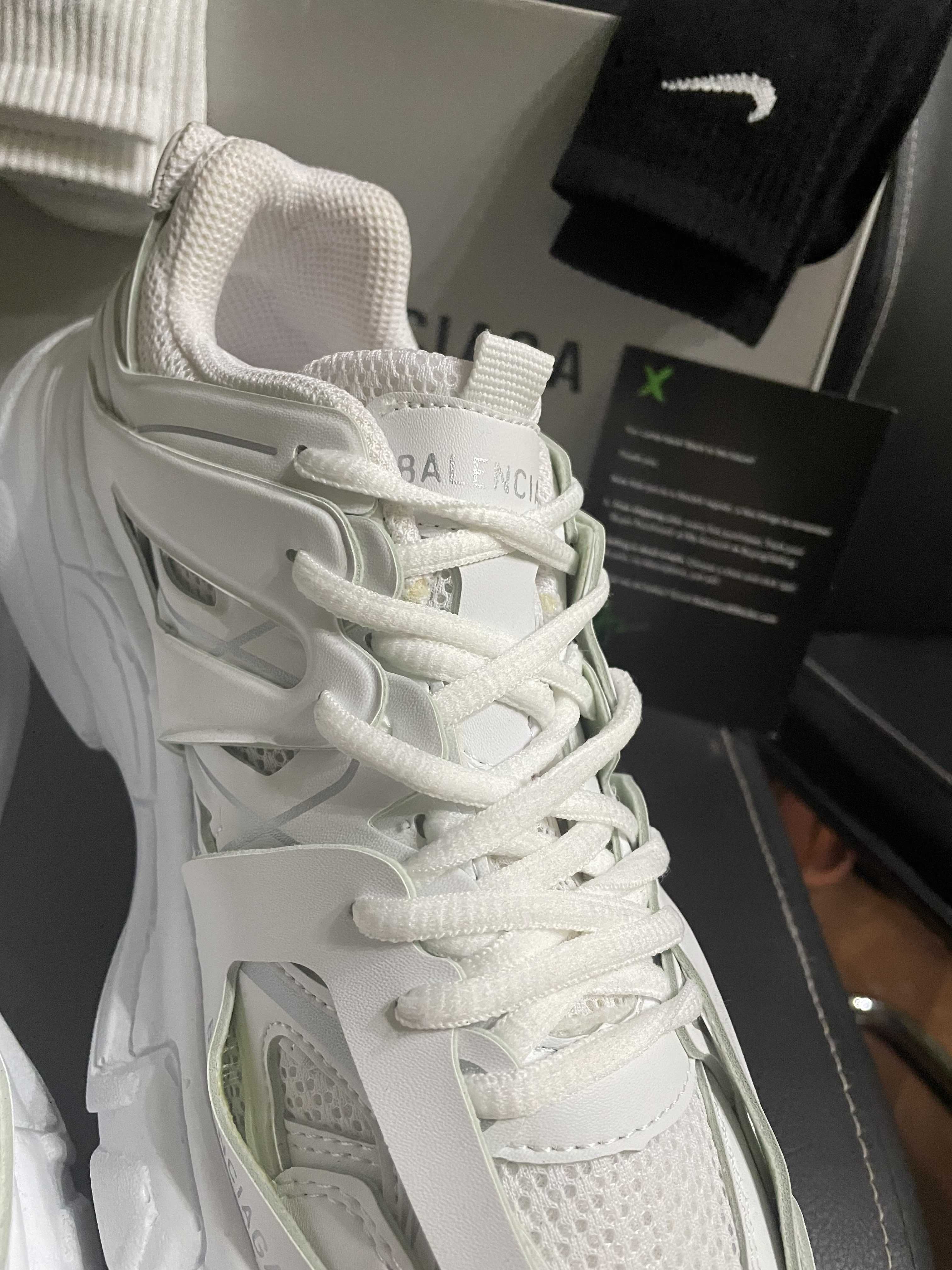 Баленсиага трак бели / Balenciaga track white (36-46 номер)