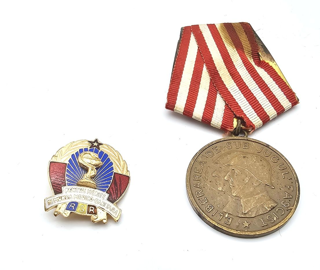 Medalie Eliberarea de sub jugul fascist si Insigna Epoca de Aur