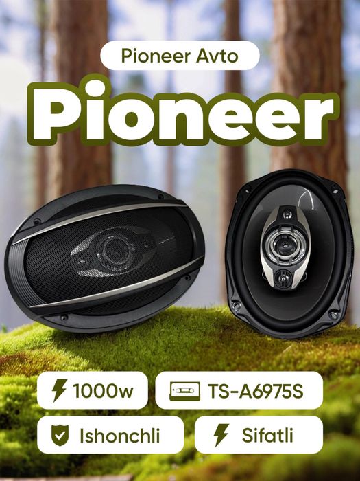 Pioneer kalonka 1000w yangi 2ta chetlari rezinkal pishalkas bor matiz