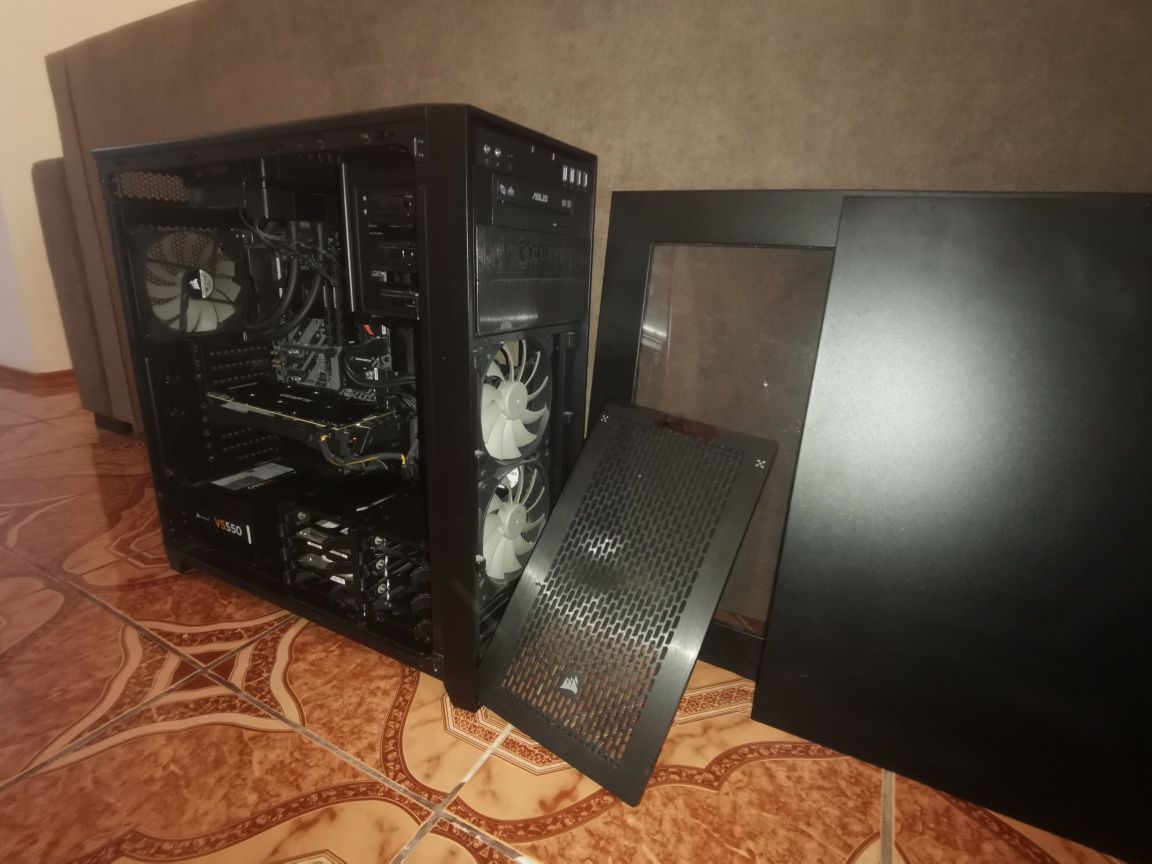 Gaming PC - Super ofertă, FULL KIT ( Unitate, 2 Monitoare, Periferice)