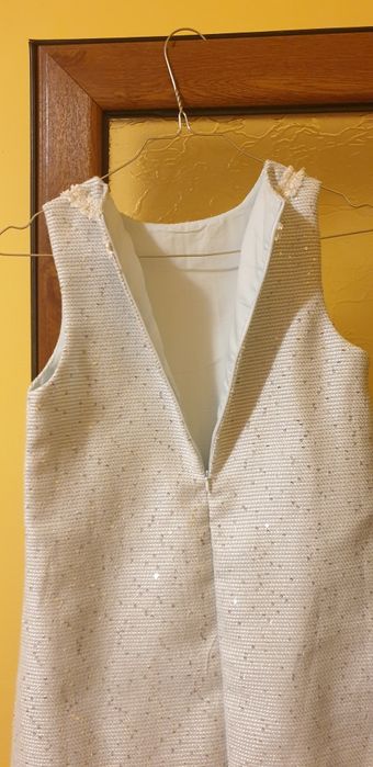 Официална детска рокля с пайети, 8-10г, 140