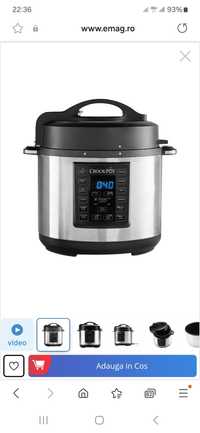 Multicooker cu gatire sub presiune Crock-Pot Express CSC051X, 1000 W