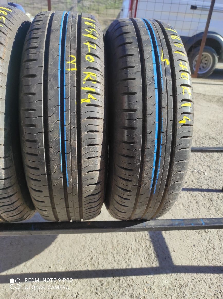 Vând 4 anvelope vara 185/70/14 185/70r14 CONTINENTAL