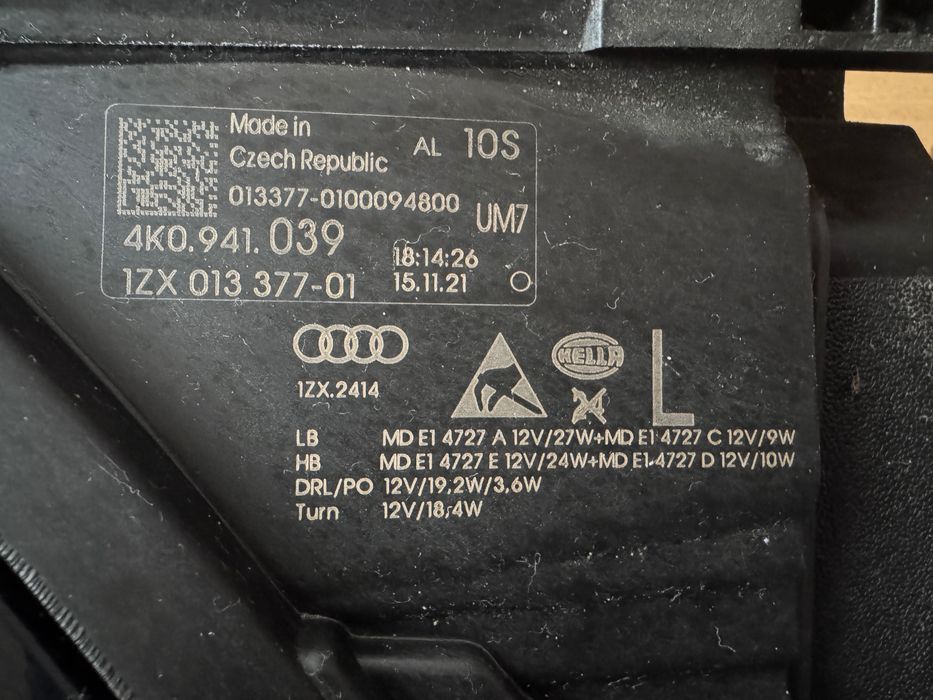 Audi A6 4K C8 Far faruri full led stanga dreapta