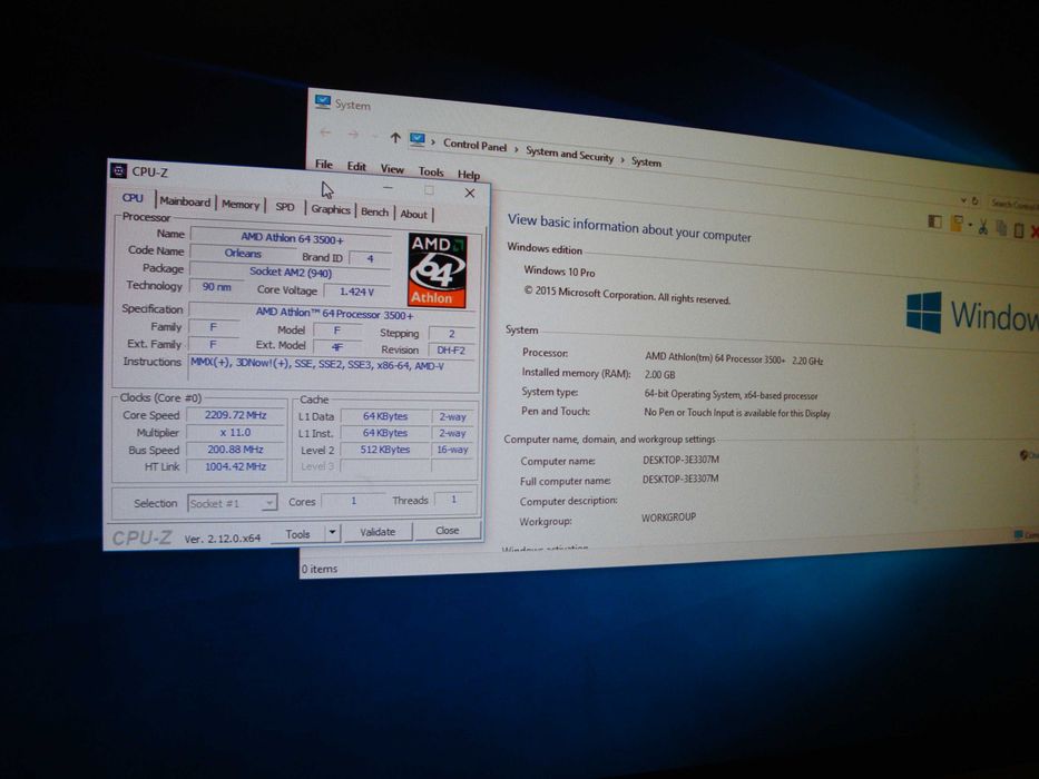 Procesor AMD Athlon 64 3500+ 2.2 Ghz Orleans 512k socket AM2 940