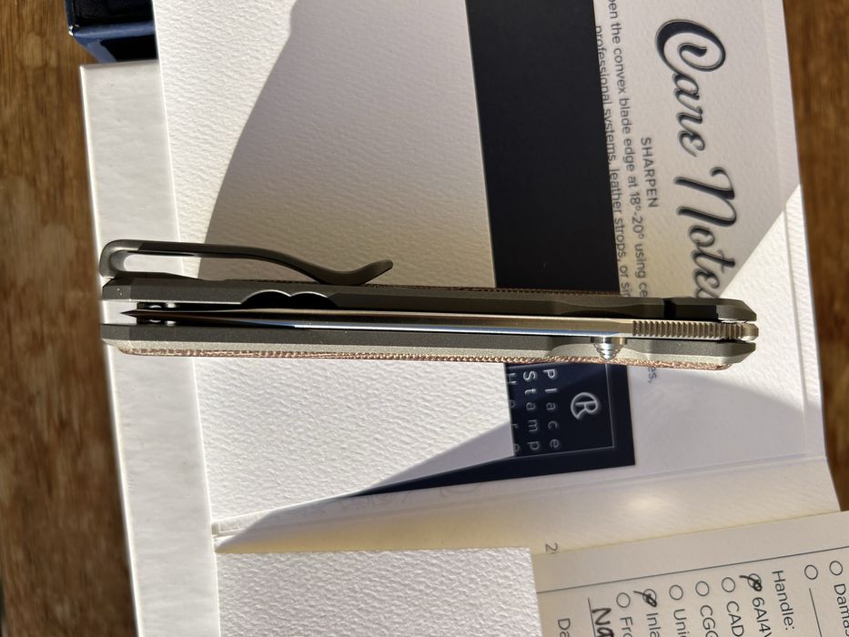 Продавам нож Chris Reeve Sebenza31 Tanto Canvas Micarta