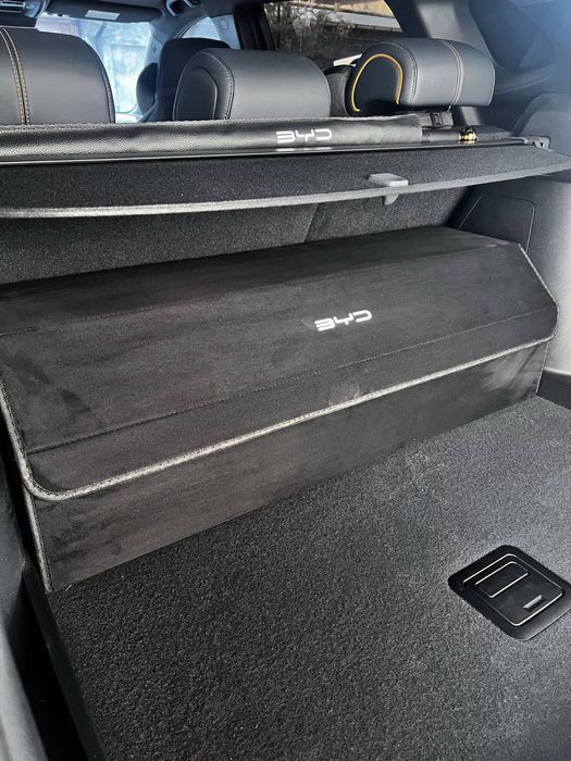 Фирменный органайзер в багажник BYD из замша (под алькантара)