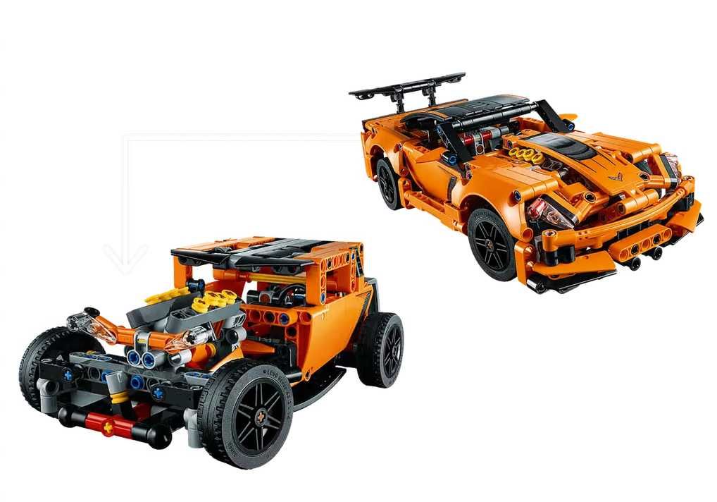 Lego Technic 42098 - Автовоз + 42093 Chevrolet Corvette ZR1
