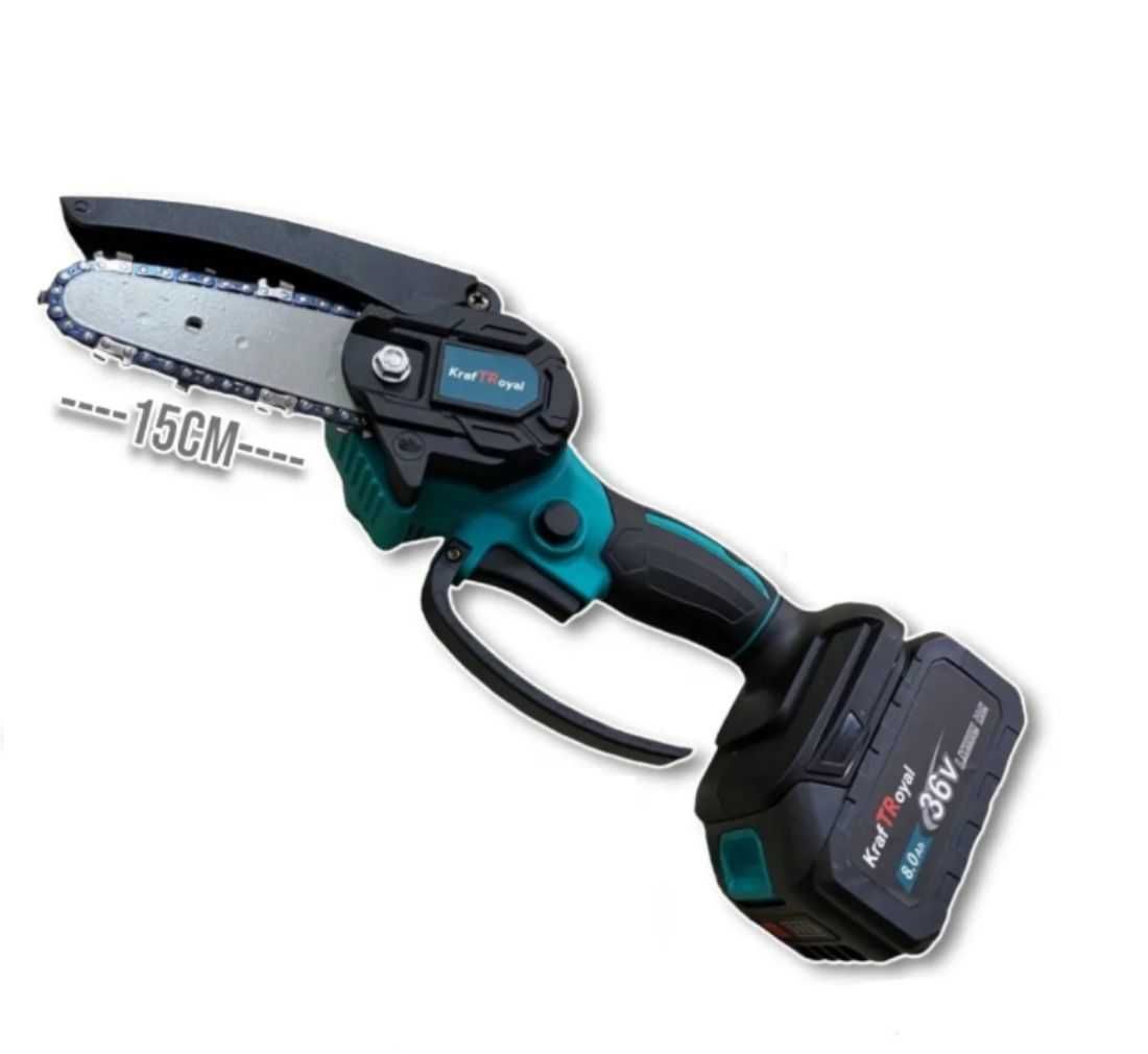 Верижен трион Kraft Royal, резачка, акумулаторен, 36VDC, 8Ah, 150mm