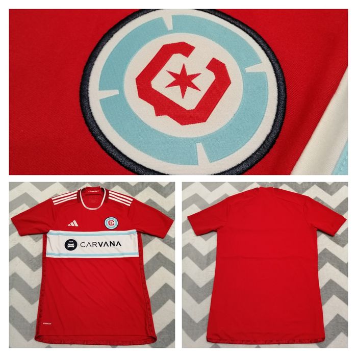 ADIDAS tricou MLS fotbal CHICAGO autentic NOU | transport GRATUIT‼️FAN