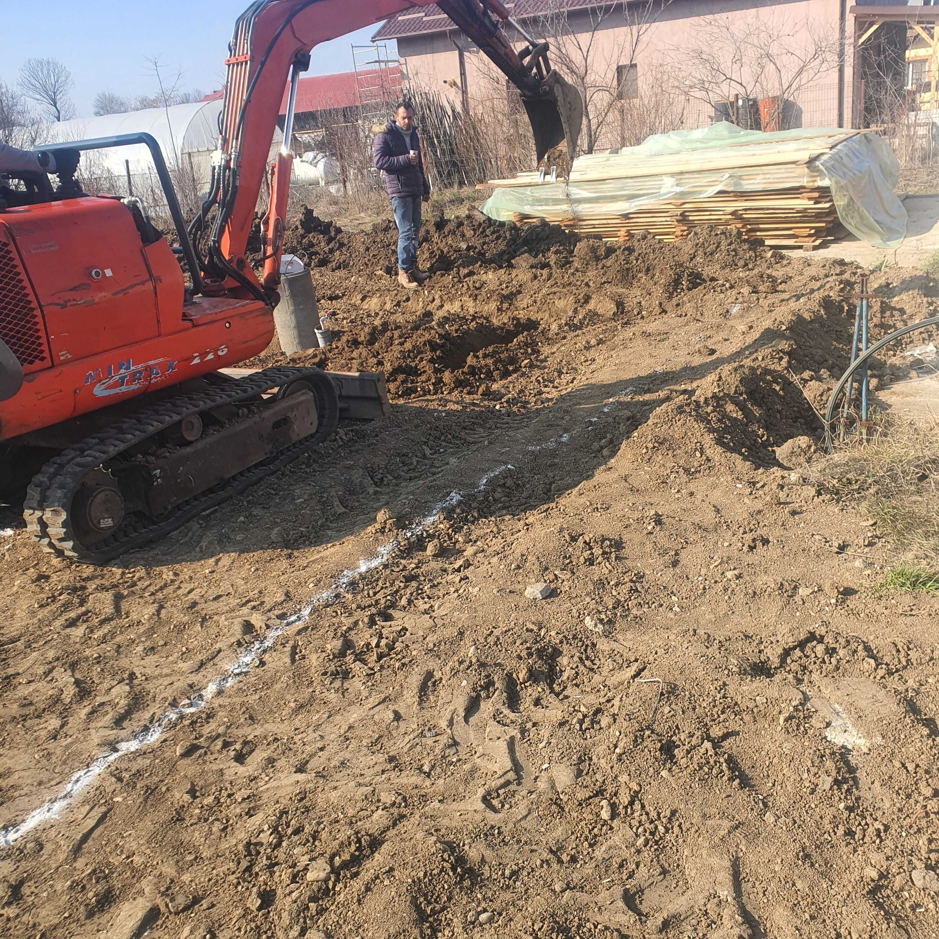 Sapaturi miniexcavator pietris nisip Draganesti olt