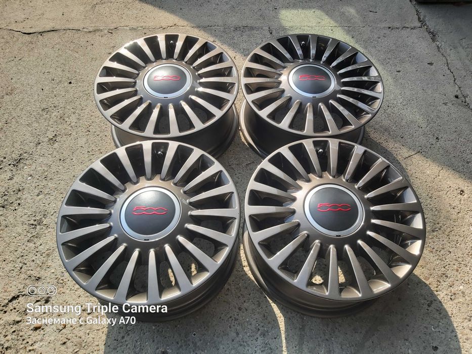 4 броя алуминиеви джанти за Fiat 500 15