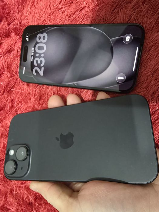 -Iphone 15, Nou, 128Gb, 6Ram, bat: 100%: 20-57 cicluri incarcare, Blac