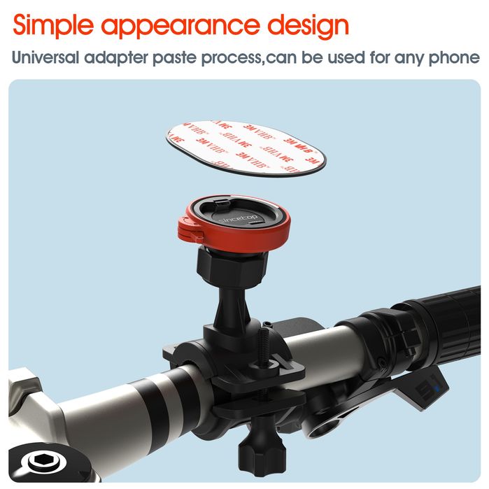 Suport telefon lockon eliberare rapidă rotativ bicicleta quad lock mtb