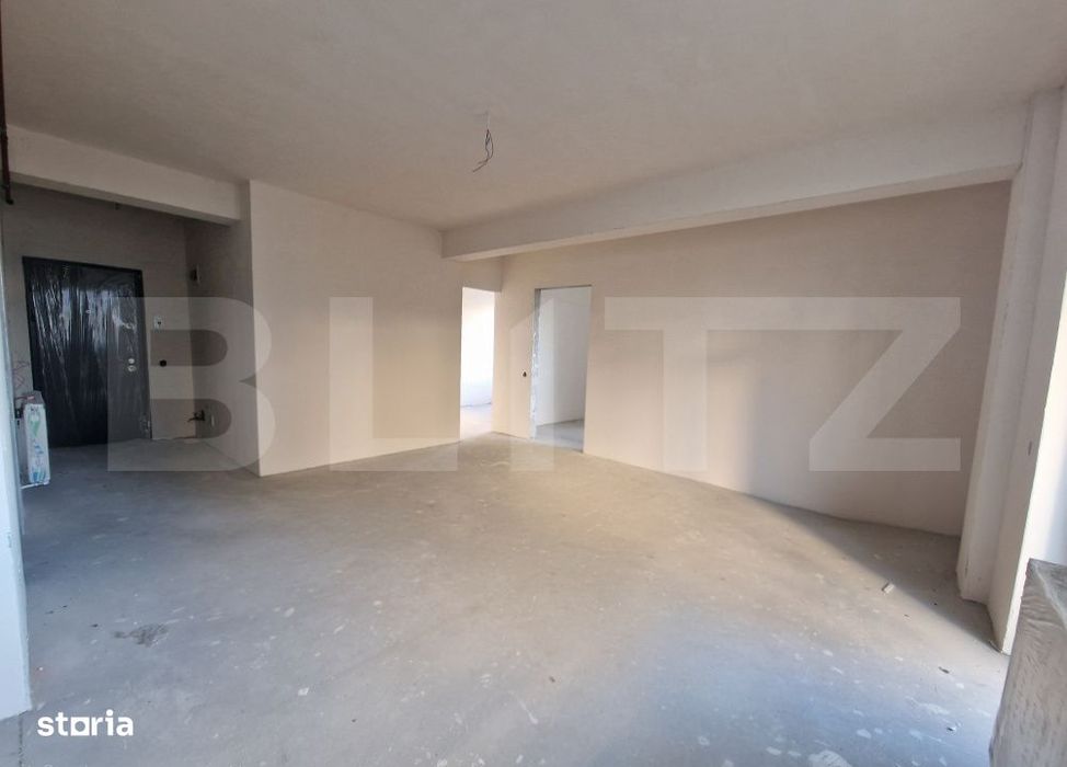 Apartament cu 3 camere, semifinisat, 68 mp, terasa, garaj, Urusagului