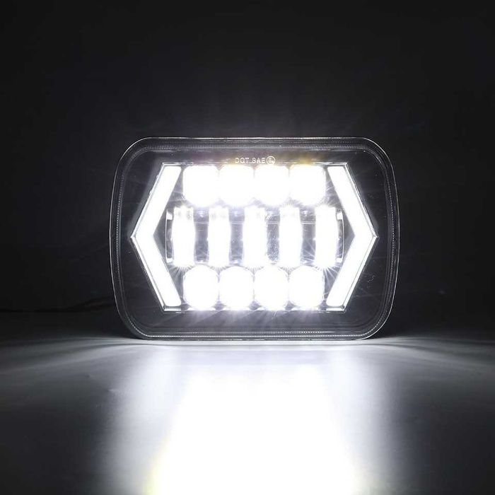 LED Фарове 200W 20x14 см за Jeep Wrangler YJ и Cherokee XJ Daihatsu