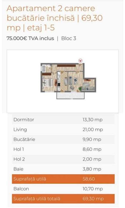 Apartamente de Vanzare Orasul Pantelimon!!!Bloc Nou !!!1