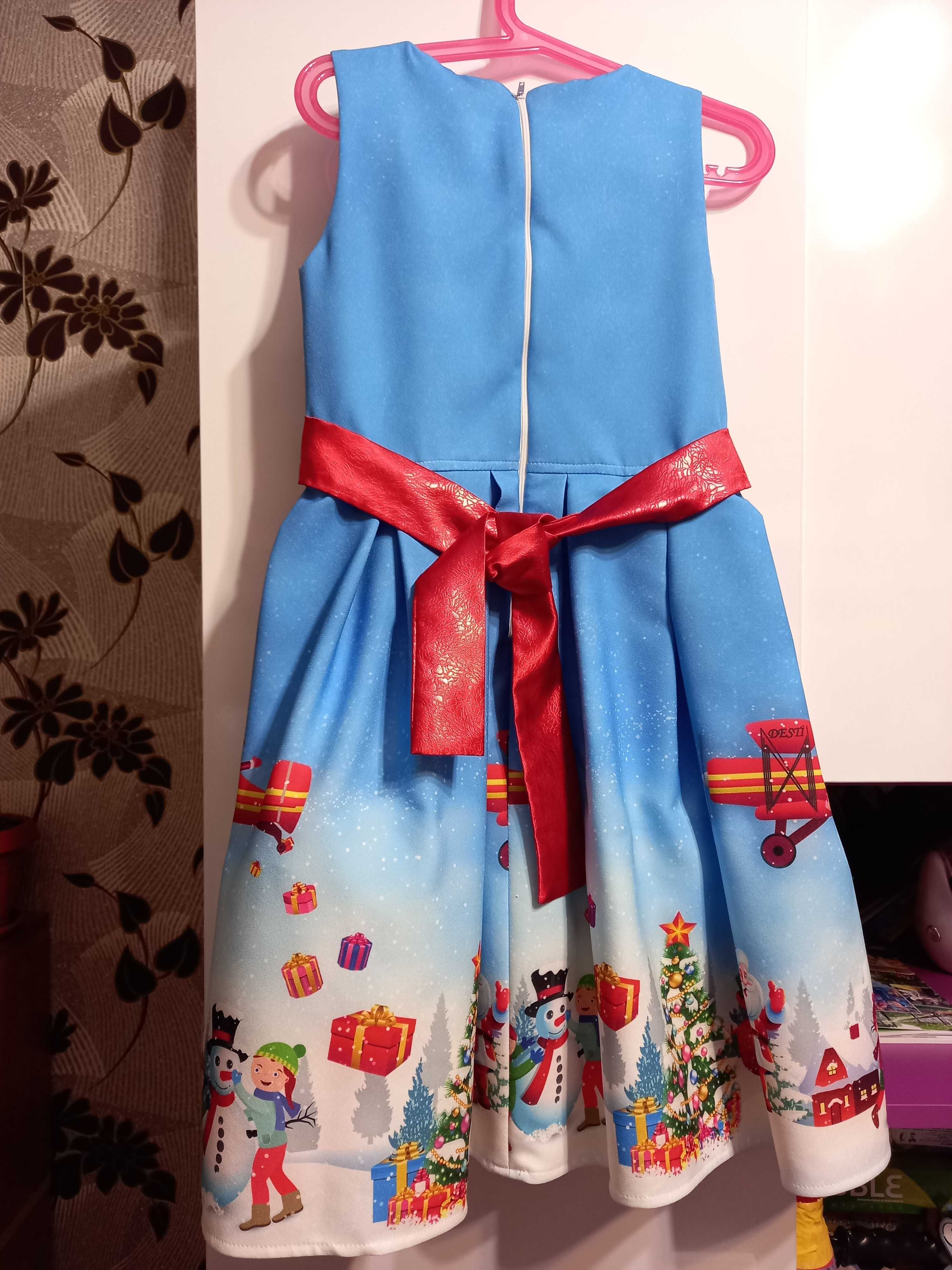 Коледна рокля за момиче - 128 размер