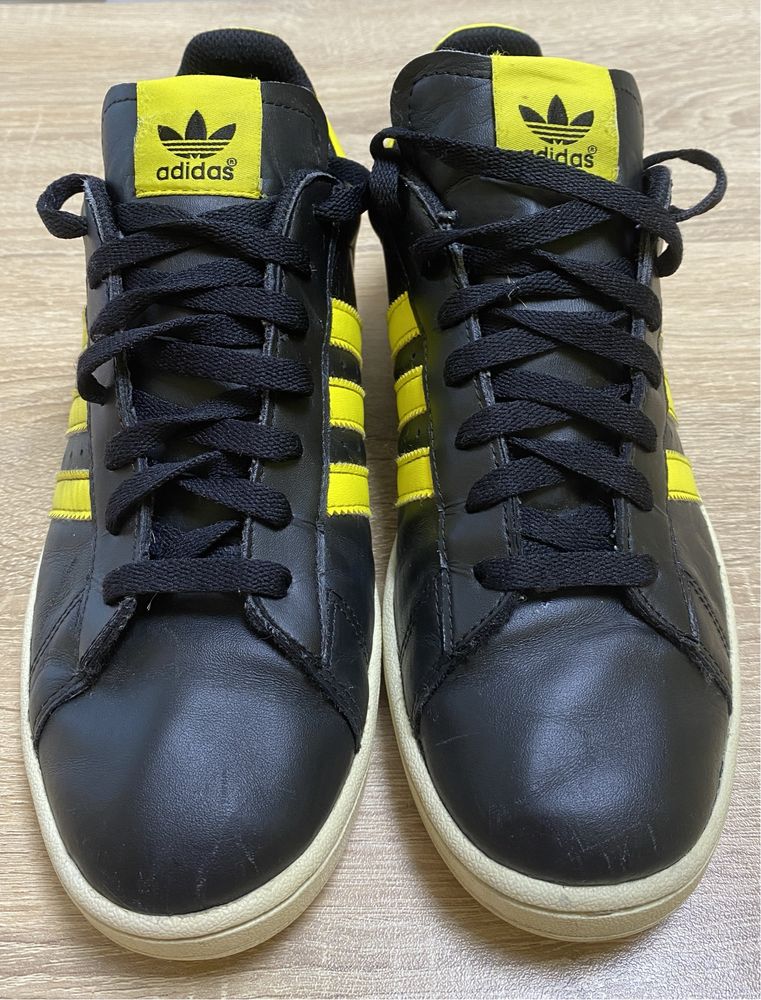 adidas Originals Campus II Black Vivid Yellow