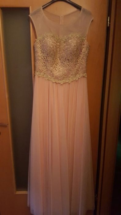 Rochie lunga roz