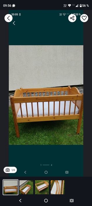 Pătuț și leagăn bebeluși 80x50