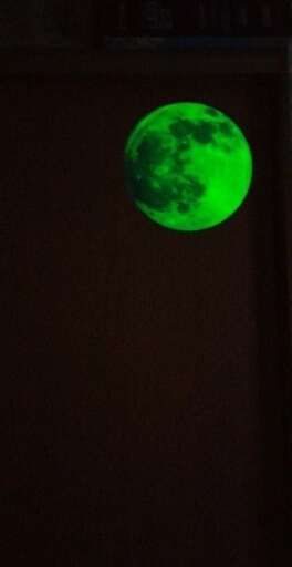 Sticker Lună fosforescentă - 20 cm.  |