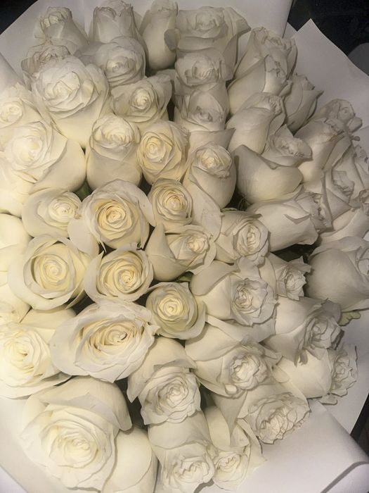Букет из 51 белых роз