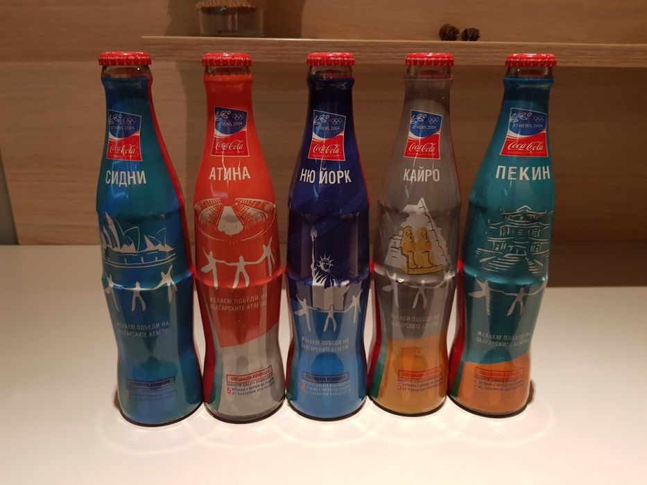 Coca cola / кока кола колекция  бутилки от олимпийските игри през 2004