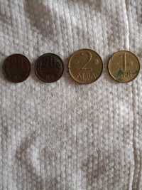 Монети от 0,20 Ст от 1974 г,1 лв от 1992г и 2 лв от 1992 г.