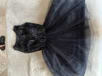 Rochie de ocazii cu tulle neagra