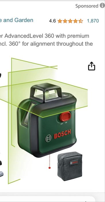 Лазерен нивелир бош bosch