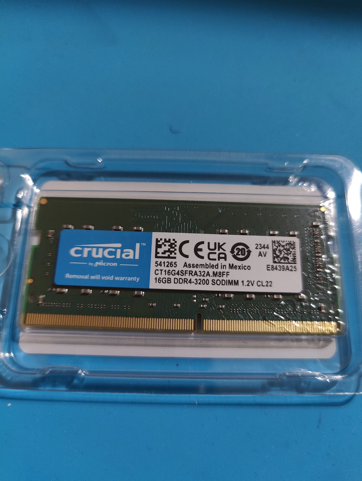 Memorie RAM Laptop Crucial 16GB DDR4 3200Mhz Sigilata