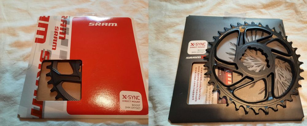 Foi foaie sram x-sync 34 32 3mm boost / gold 38 6mm noi direct mount