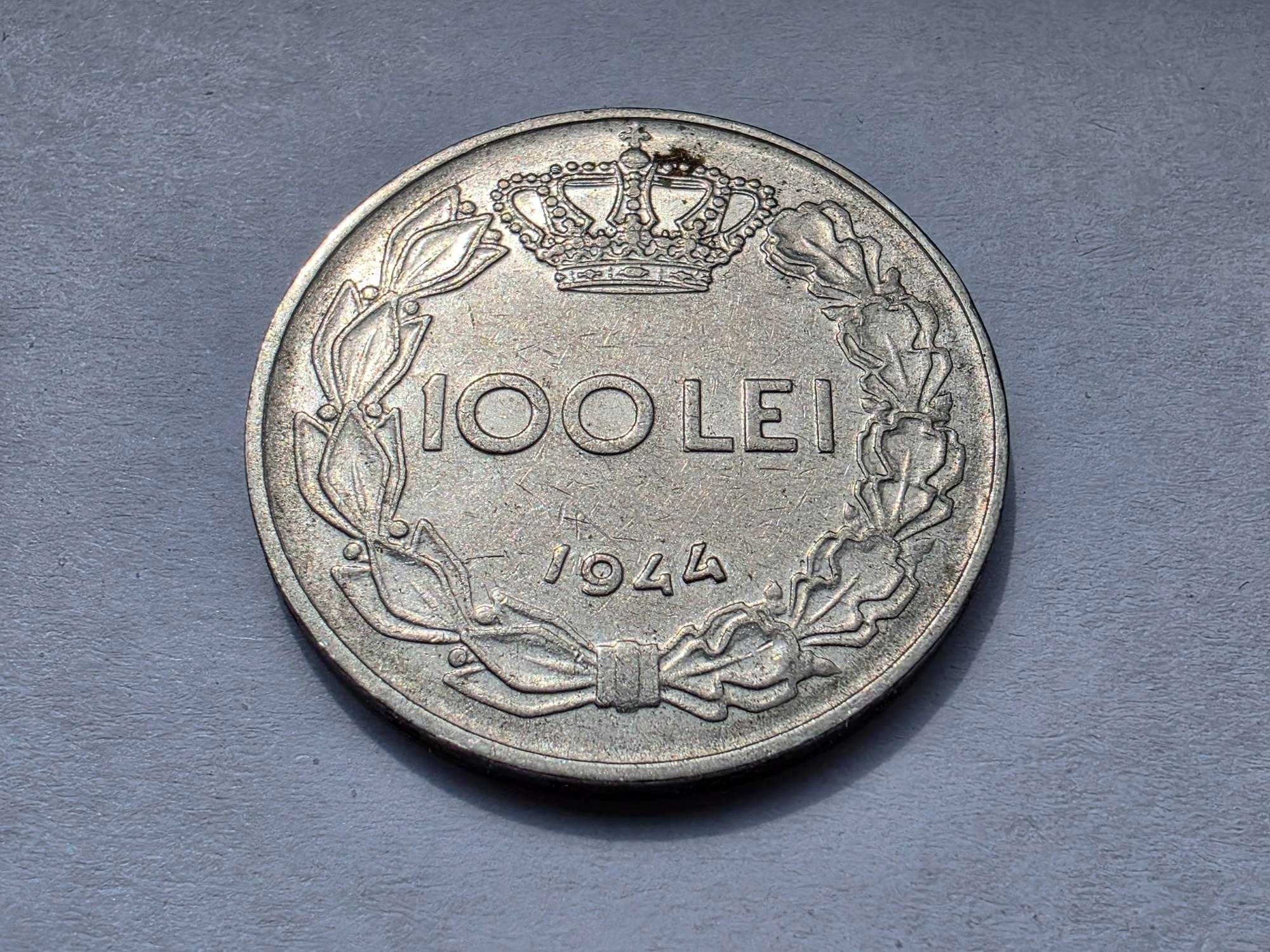 Monede colectie Romania 100 lei 1943 1944 / Mihai I Regele Romanilor