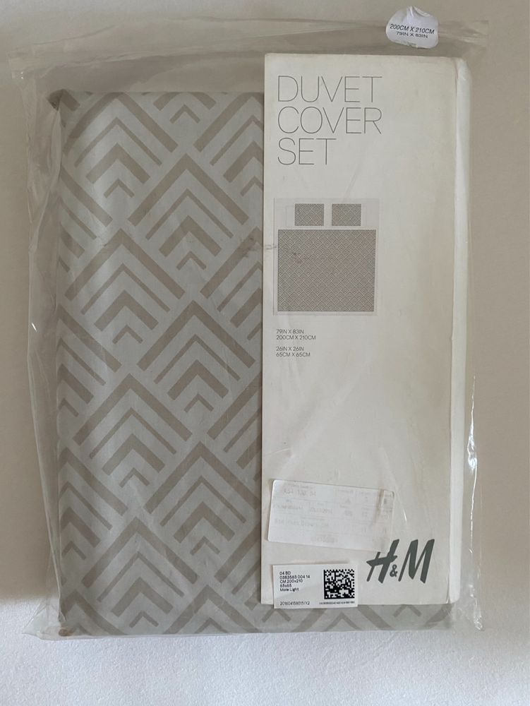 Lenjerie pat 2 persoane H&M nou