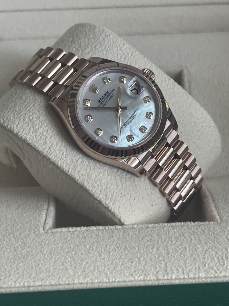 Rolex Datejust 31 full rose MOP diam nou 2023