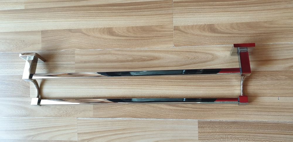 Portrosop dublu cromat pentru Baie 61 cm