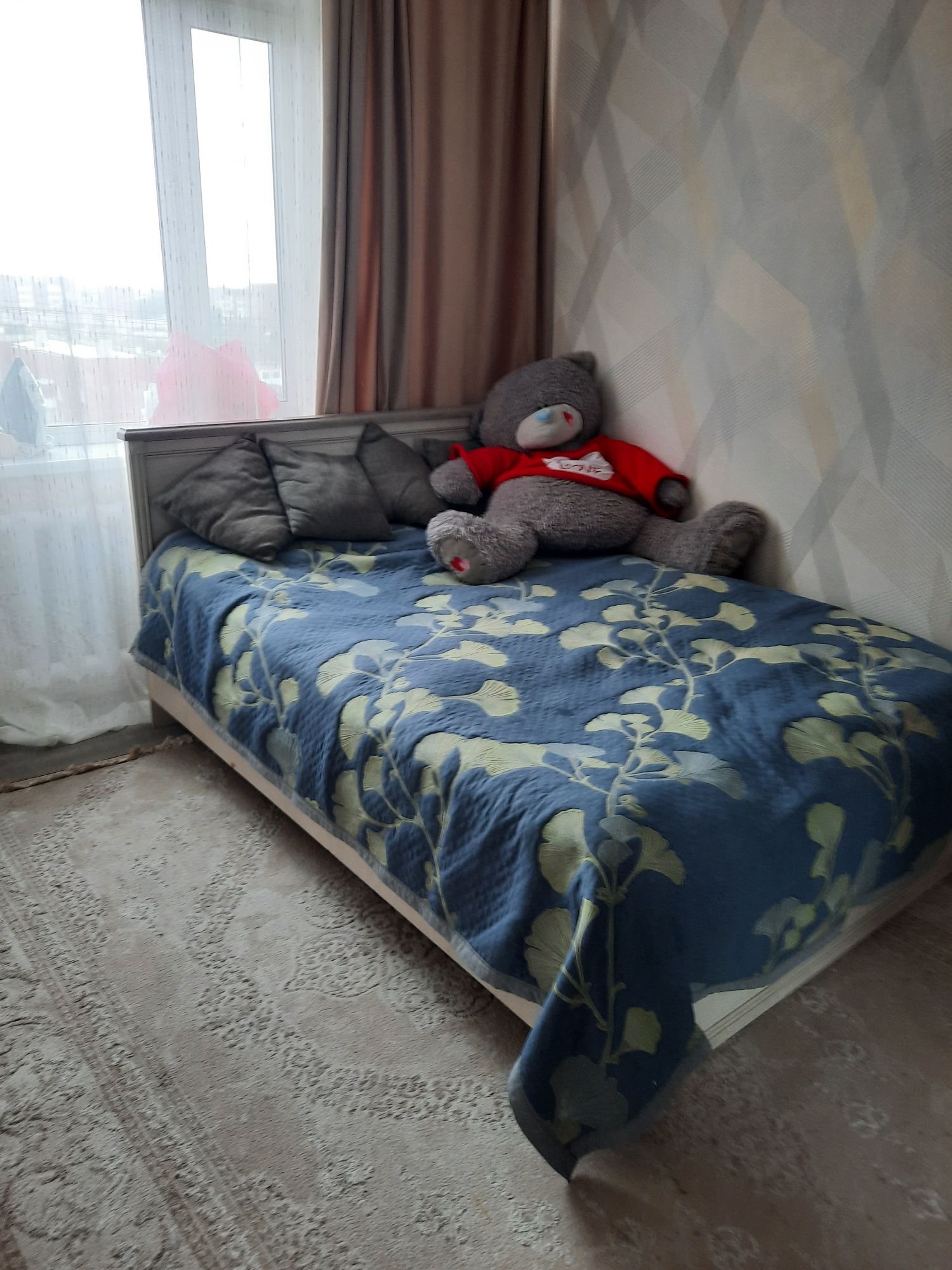 Двуспальная кровать Белорусского производство+матрас Ортопедический