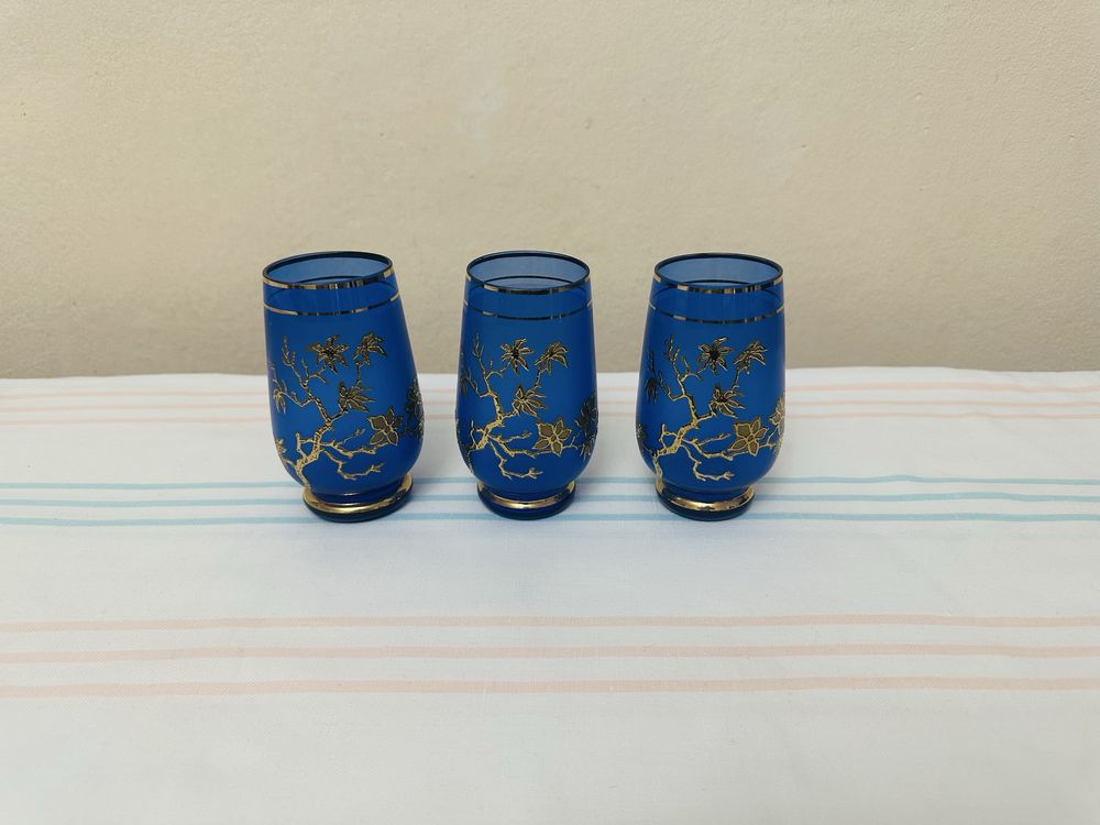 Стаканы( бокалы) Богемия - 3 шт.Посуда СССР.