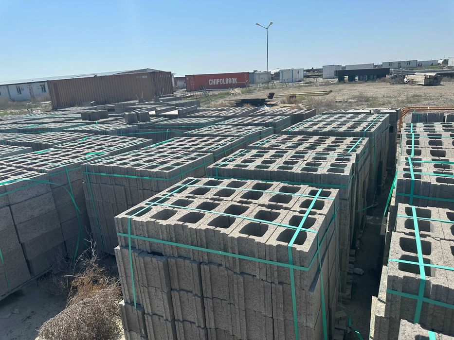 Бетоноблок 390Х190Х190 (2-Х ПУСТОТНЫЙ)