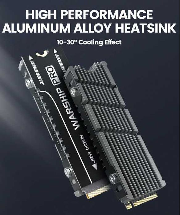 Cooler | Heatsink | Radiator SSD NVME 2280, efect -30grade