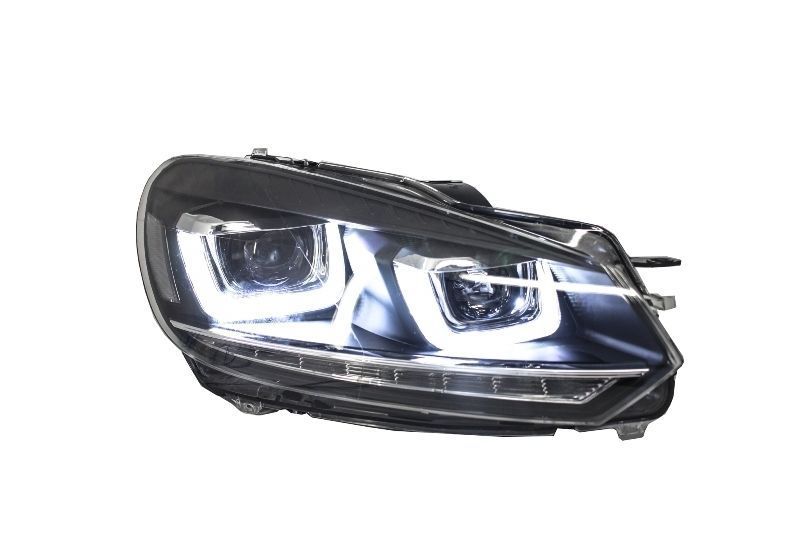 Faruri LED RHD compatibil cu VW Golf 6 VI (2008-up) Design Golf 7 3D U