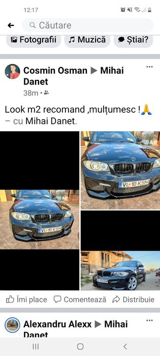 Bara față m bmw seria 1 e81 e87 e82 e88