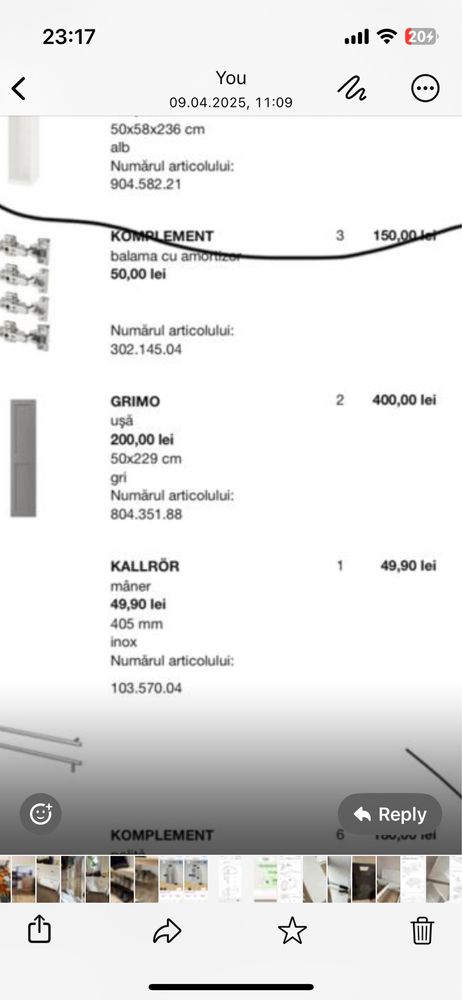 Vand 2 usi dulap Ikea pax Grimo
