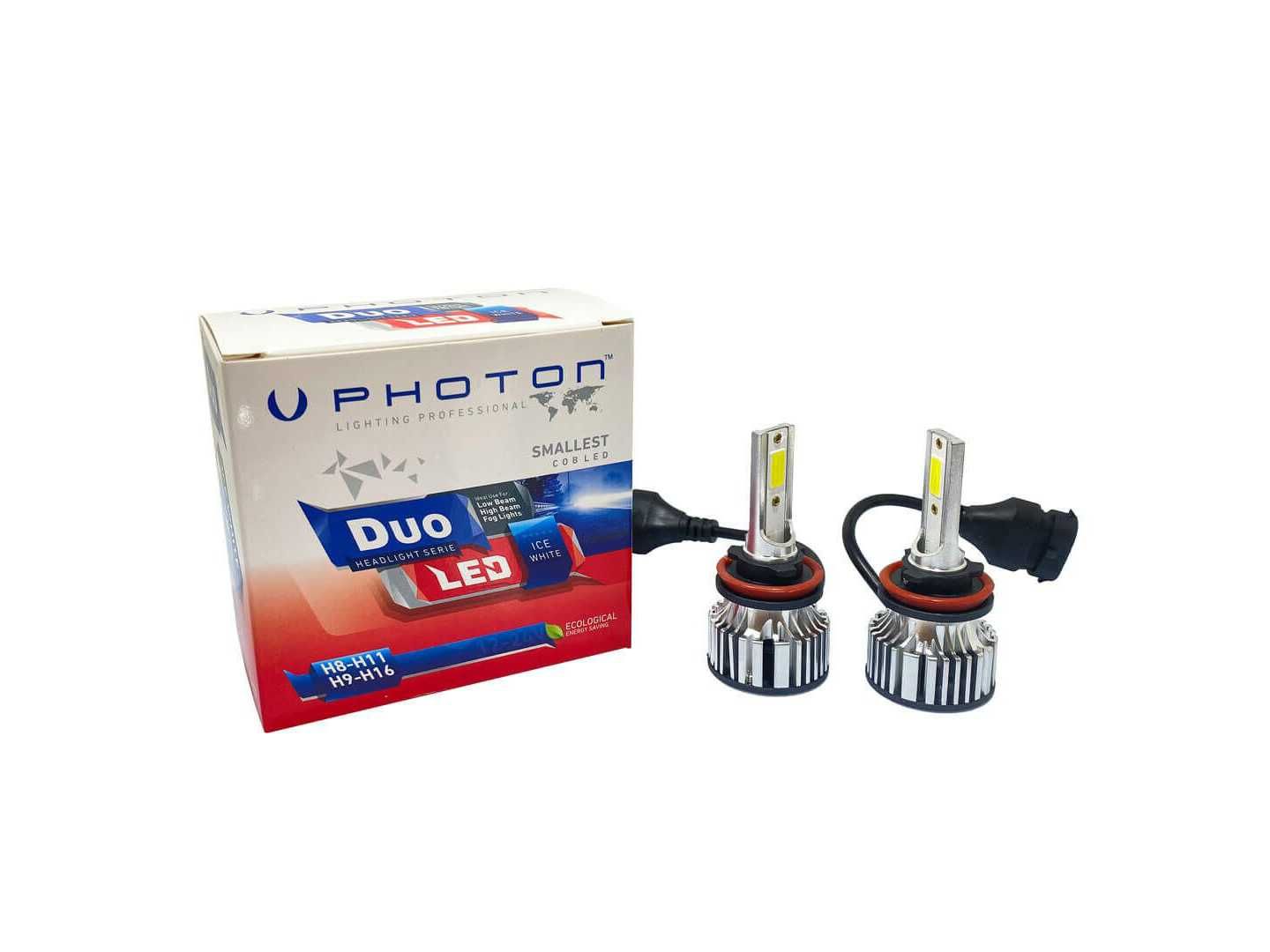 Крушки Duo H8-H11-H16  12V Led