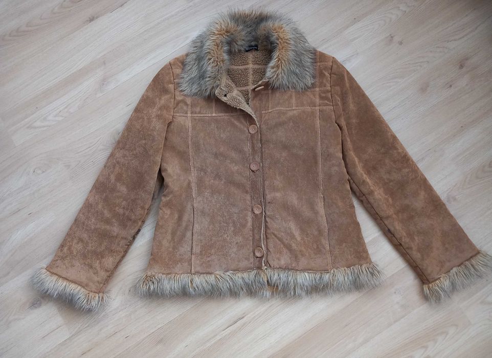 Дамско кожухче от еко кожа