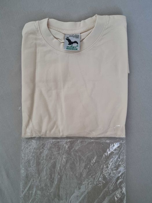 Tricou clasic barbat, bej deschis, maneca scurta, bbc gros, XL nou