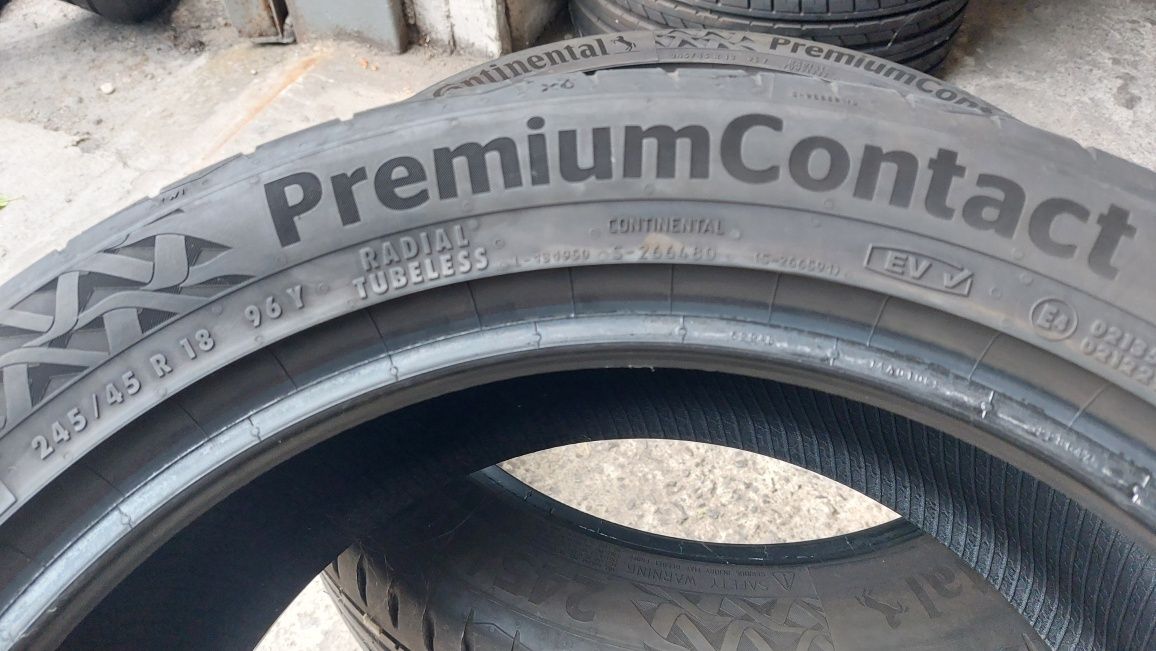 Летни гуми 245/45/18 Continental PremiumContact 7 2 броя