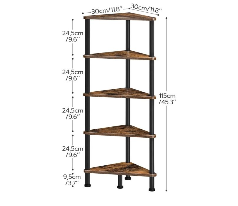 Vând raft pentru colț maro