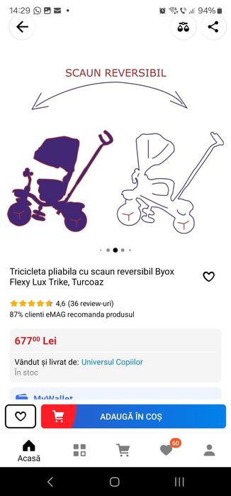 Tricicleta Byox Flexy Lux